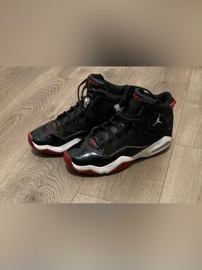 Jordan Men’s Black/Red/White High-Top Sneakers